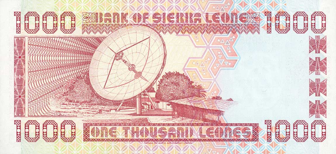 Back of Sierra Leone p20b: 1000 Leones from 1996
