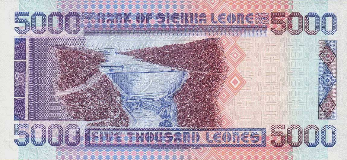 Back of Sierra Leone p21c: 5000 Leones from 1997