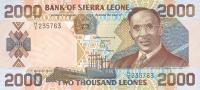 p25 from Sierra Leone: 2000 Leones from 2000