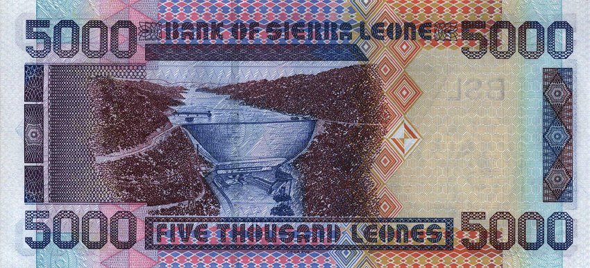 Back of Sierra Leone p27a: 5000 Leones from 2002