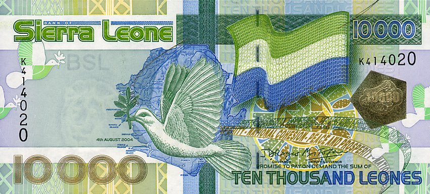 Front of Sierra Leone p29a: 10000 Leones from 2004