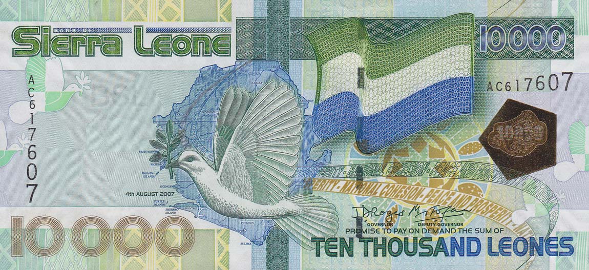 Front of Sierra Leone p29b: 10000 Leones from 2007