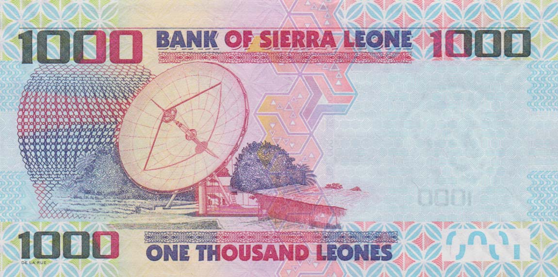 Back of Sierra Leone p30b: 1000 Leones from 2013