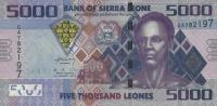 Gallery image for Sierra Leone p32b: 5000 Leones from 2013