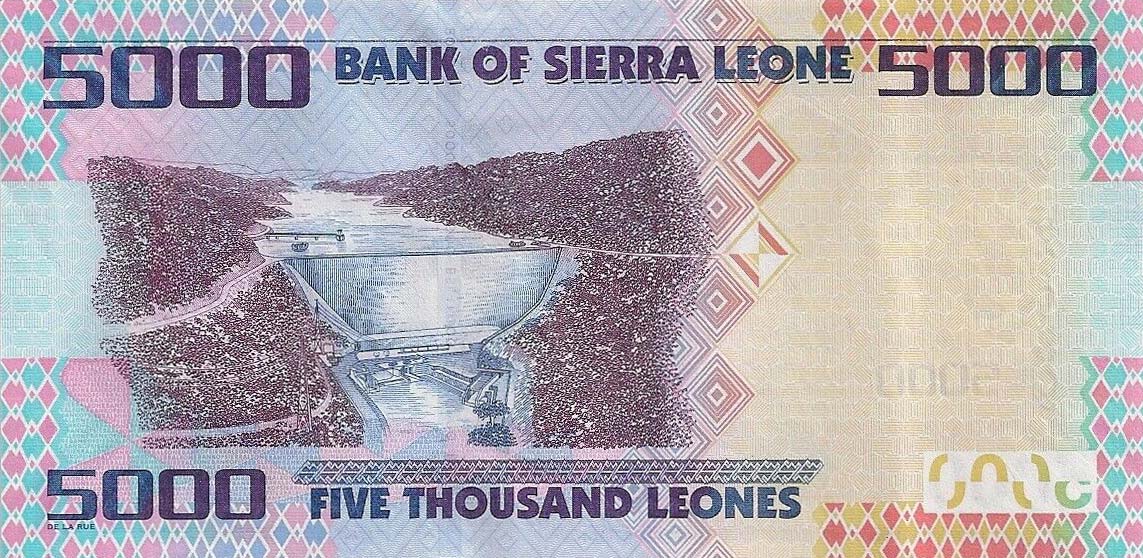 Back of Sierra Leone p32d: 5000 Leones from 2020