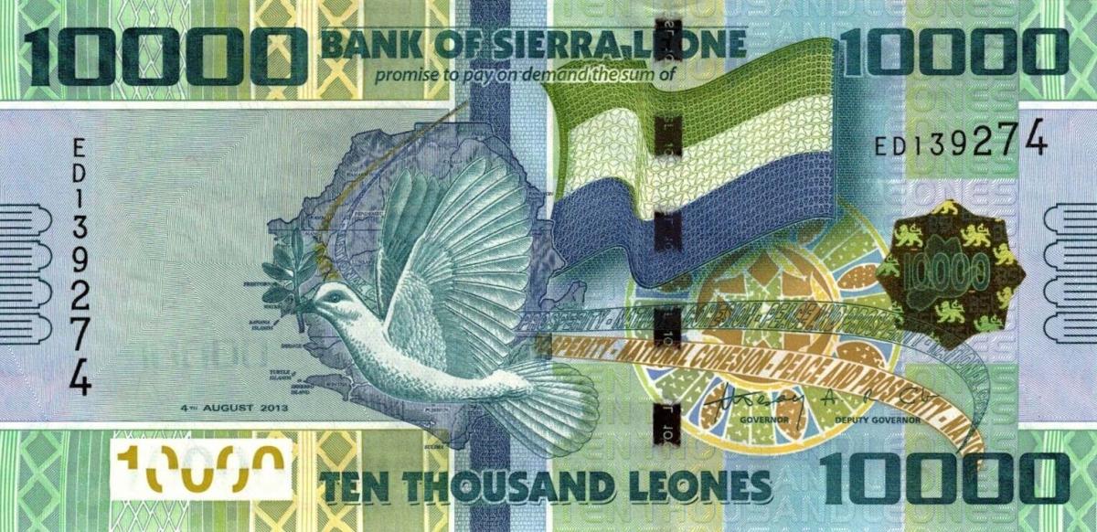 Front of Sierra Leone p33b: 10000 Leones from 2013