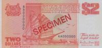 Gallery image for Singapore p27s: 2 Dollars