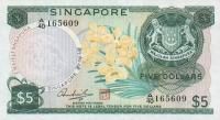 p2d from Singapore: 5 Dollars from 1973