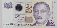 Gallery image for Singapore p45A: 2 Dollars