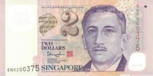 Gallery image for Singapore p46h: 2 Dollars