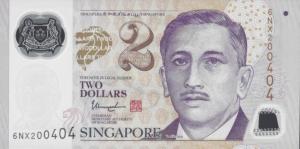 Gallery image for Singapore p46j: 2 Dollars