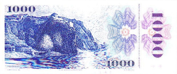 Back of Slovakia p19a: 1000 Korun from 1993