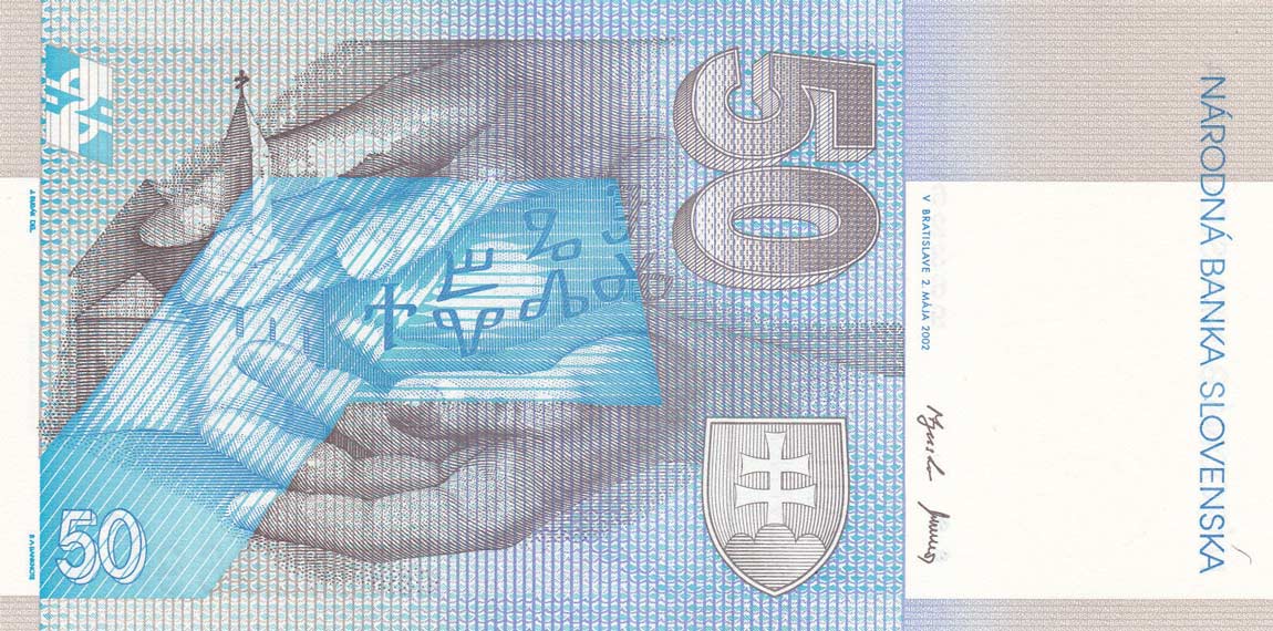 Back of Slovakia p21d: 50 Korun from 2002