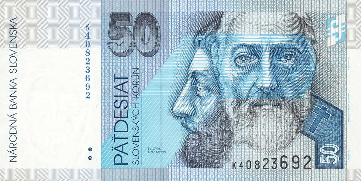 Front of Slovakia p21e: 50 Korun from 2005