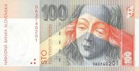 p25a from Slovakia: 100 Korun from 1996