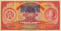 p2a from Slovakia: 500 Korun from 1939