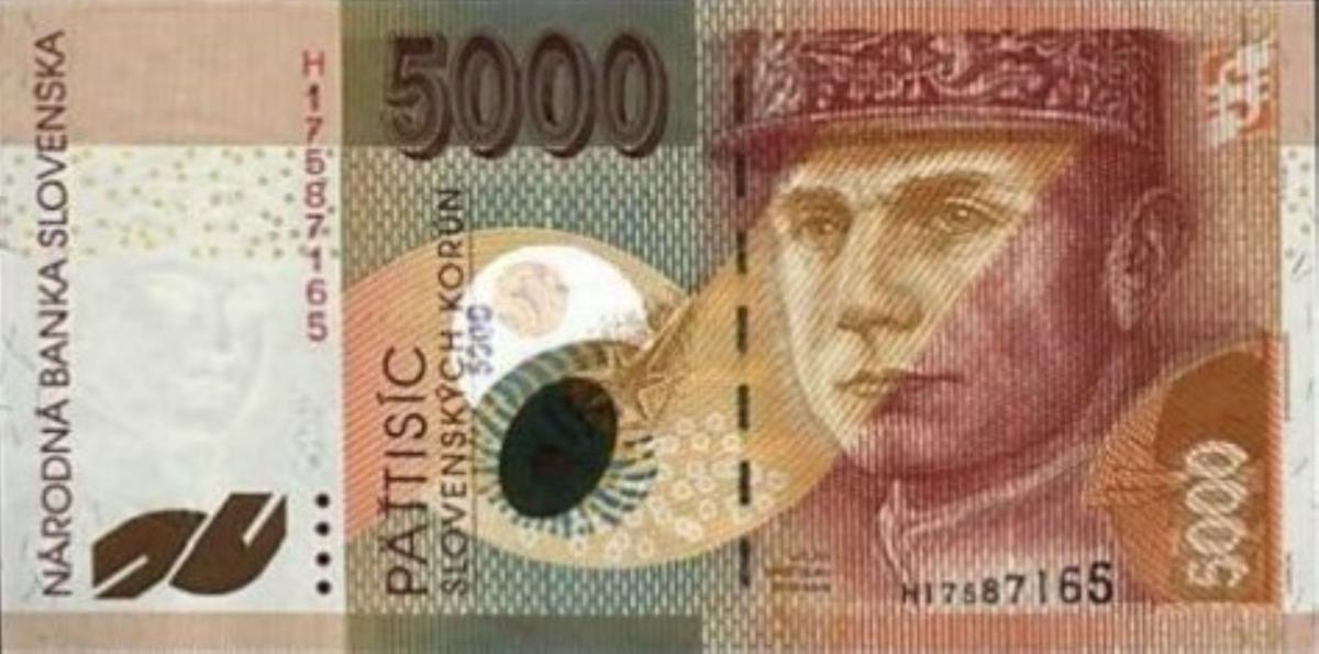 Front of Slovakia p43a: 5000 Korun from 2003