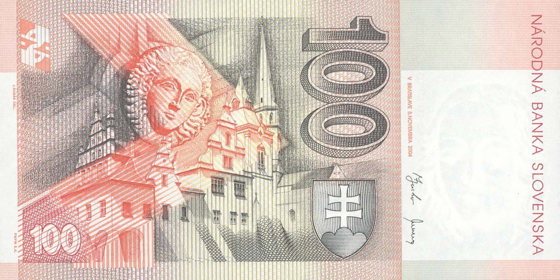 Back of Slovakia p44a: 100 Korun from 2004