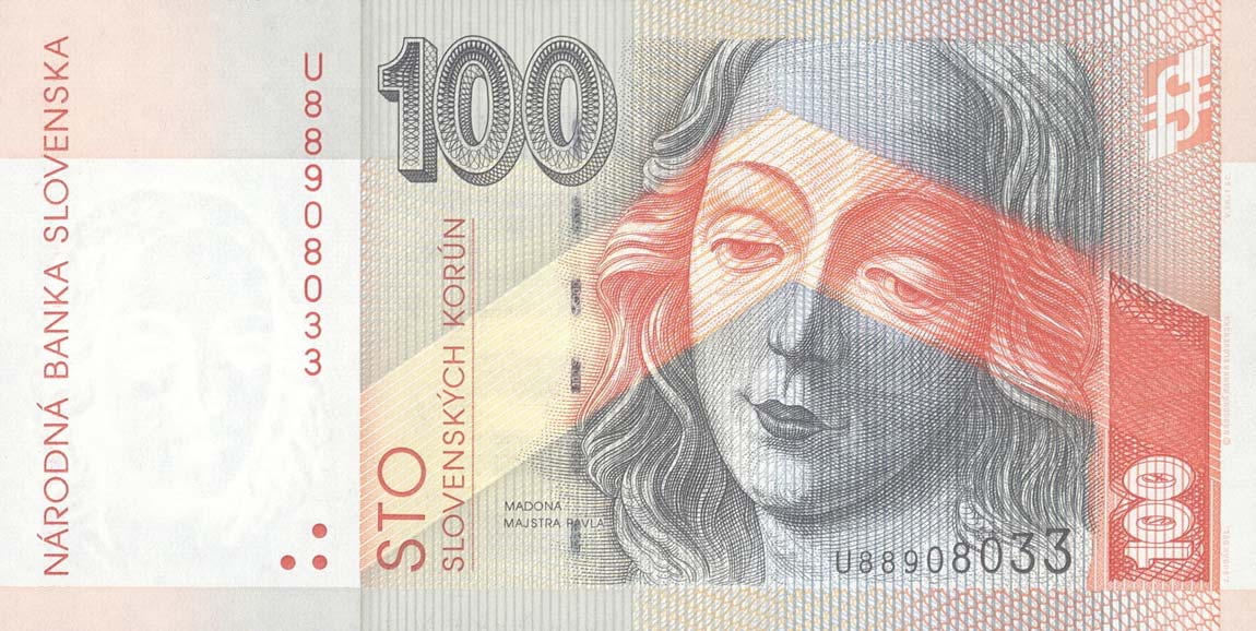 Front of Slovakia p44a: 100 Korun from 2004