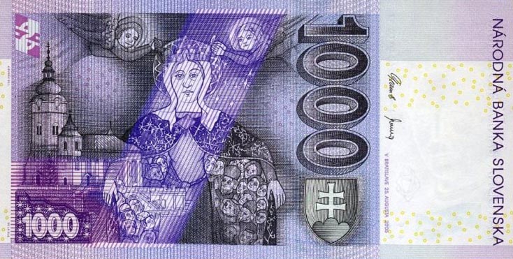 Back of Slovakia p47a: 1000 Korun from 2005