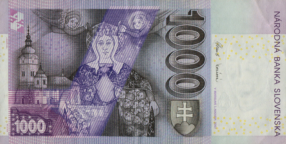 Back of Slovakia p47b: 1000 Korun from 2007