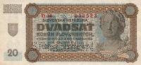 p7s from Slovakia: 20 Korun from 1942