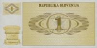 Gallery image for Slovenia p1a: 1 Tolar from 1990