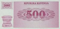 p8s1 from Slovenia: 500 Tolarjev from 1990