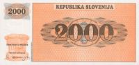 p9A from Slovenia: 2000 Tolarjev from 1991