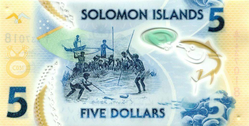 Back of Solomon Islands p38: 5 Dollars from 2019