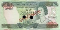 p5s from Solomon Islands: 2 Dollars from 1977