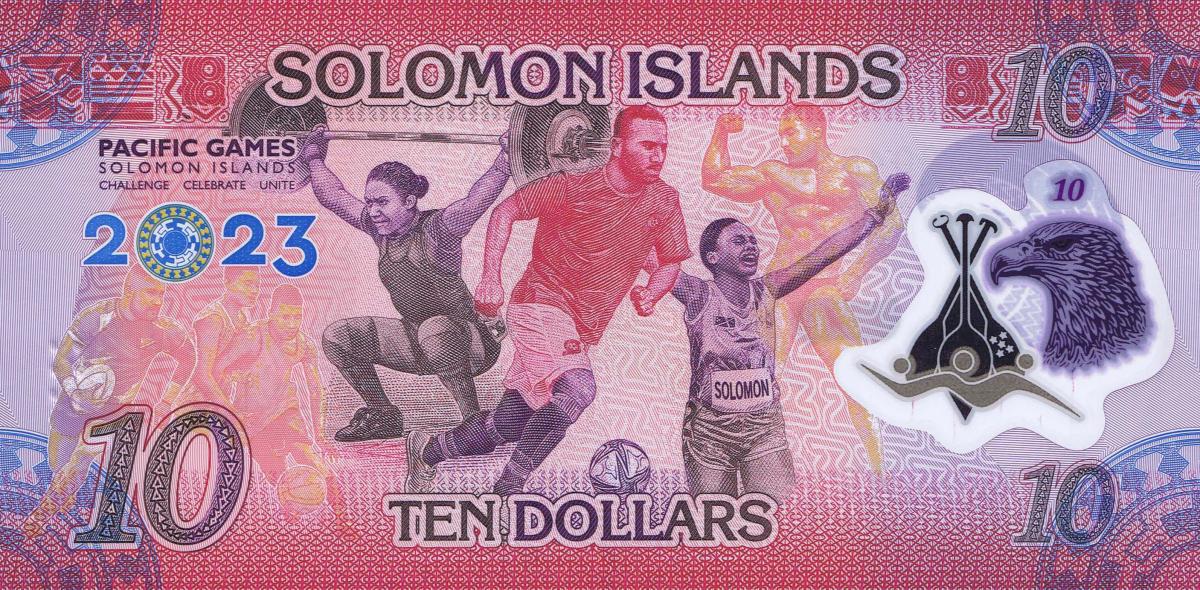 Back of Solomon Islands p39: 10 Dollars from 2023