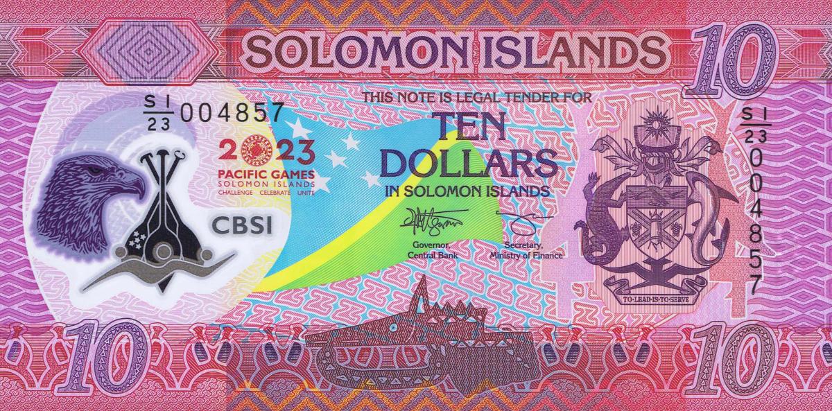 Front of Solomon Islands p39: 10 Dollars from 2023