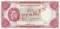 p3s from Somalia: 20 Scellini from 1962