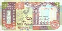 pR1 from Somalia: 20 N Shilin from 1991