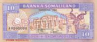 p2s from Somaliland: 10 Shillings from 1994