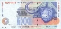 p126b from South Africa: 100 Rand from 1999
