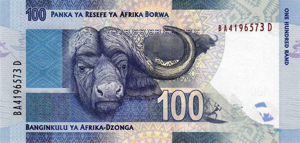 Back of South Africa p136: 100 Rand from 2012