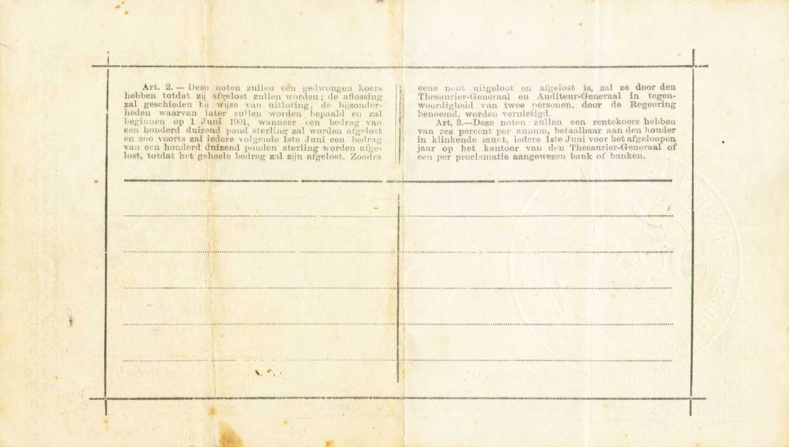 Back of South Africa p54b: 1 Pond from 1900