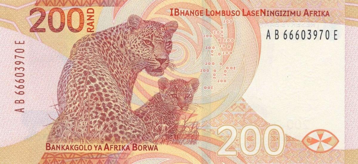 Back of South Africa p152: 200 Rand from 2023