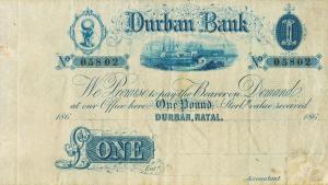 pS441r from South Africa: 1 Pound from 1864 pS441r from South Africa: 1 Pound from 1864