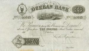 pS443r from South Africa: 10 Pounds from 1862 pS443r from South Africa: 10 Pounds from 1862