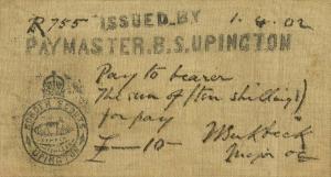 pS713a from South Africa: 10 Shillings from 1902 pS713a from South Africa: 10 Shillings from 1902