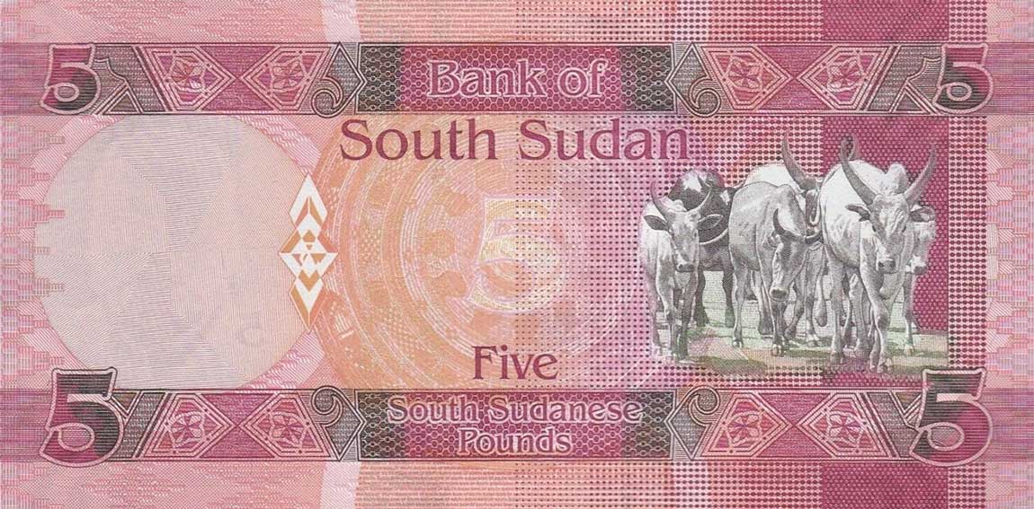 Back of South Sudan p11: 5 Pounds from 2015