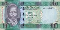 Gallery image for South Sudan p12b: 10 Pounds from 2016