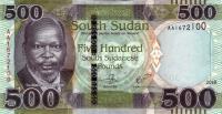 Gallery image for South Sudan p16a: 500 Pounds from 2018