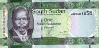 Gallery image for South Sudan p5: 1 Pound from 2011