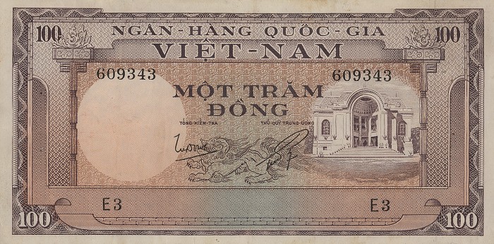 Front of Vietnam, South p18a: 100 Dong from 1966