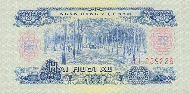 Front of Vietnam, South p38a: 20 Xu from 1966