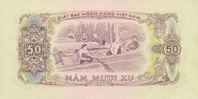 Back of Vietnam, South p39a: 50 Xu from 1966